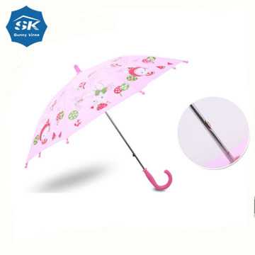 19 Inch 8K Dollar Store Plastic Kids Rainbow Umbrella with Cartoon Printing