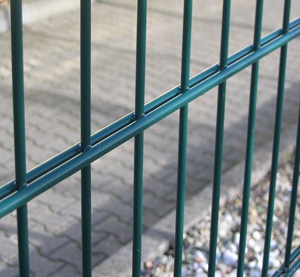 PVC coated double horizontal wire fence