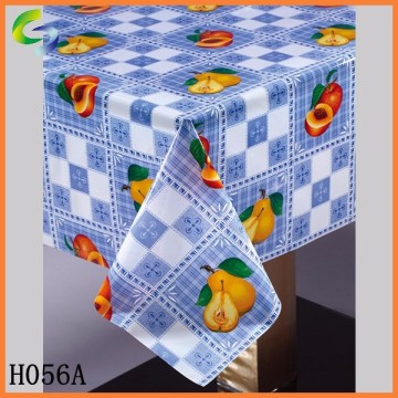 transparent plastic printed table cloth