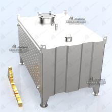 1000l Stainless Steel Fermentation Tank with Glycol Jacket for American Bourbon Rye Whiskey Distillery