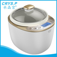 NEW model 1.5 litre high quality ceramic slow cooker with plastic outer and tempered glass lid DDG-K15