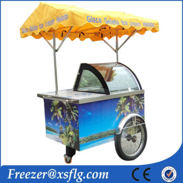 portable ice cream freezer cart