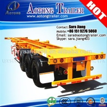 3 axles truck trailer chassis, used container chassis sale for 40ft container truck trailer use
