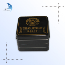 High Quality Customized Unique printing Metal black tin containers