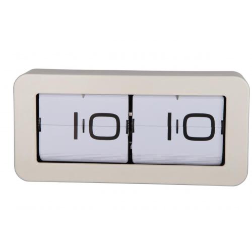 High Metal Box Flip Table Clock