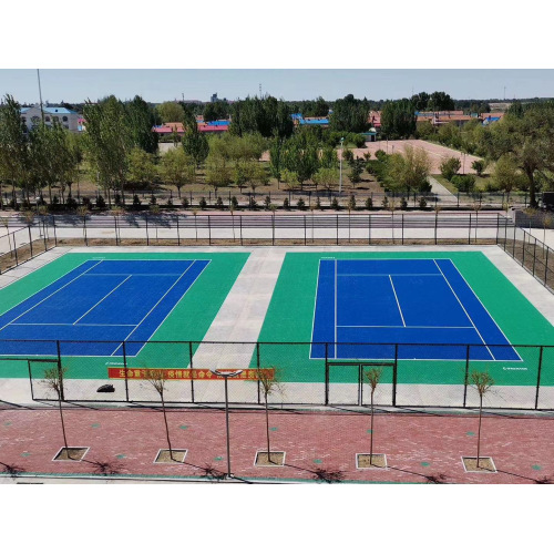 Material de PP rojo al aire libre de baloncesto de baloncesto que entrelazan baldosas de piso