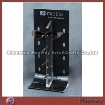 Handsome 4 Pairs Black Originally Designed Acrylic Sunglasses/Eyeglasses Display Stand