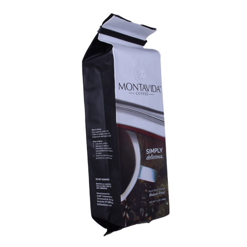 OEM Custom Printed Flat Bottom Plastic Coffee Beans Packaging Bag Wholesale