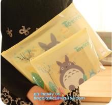 Slider zipper bags plastic bags with zipper, slider zipper PP bikini packaging bag, pencil packing slider zipper pvc plastic bag