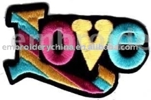 embroidered letter patch for children apparel