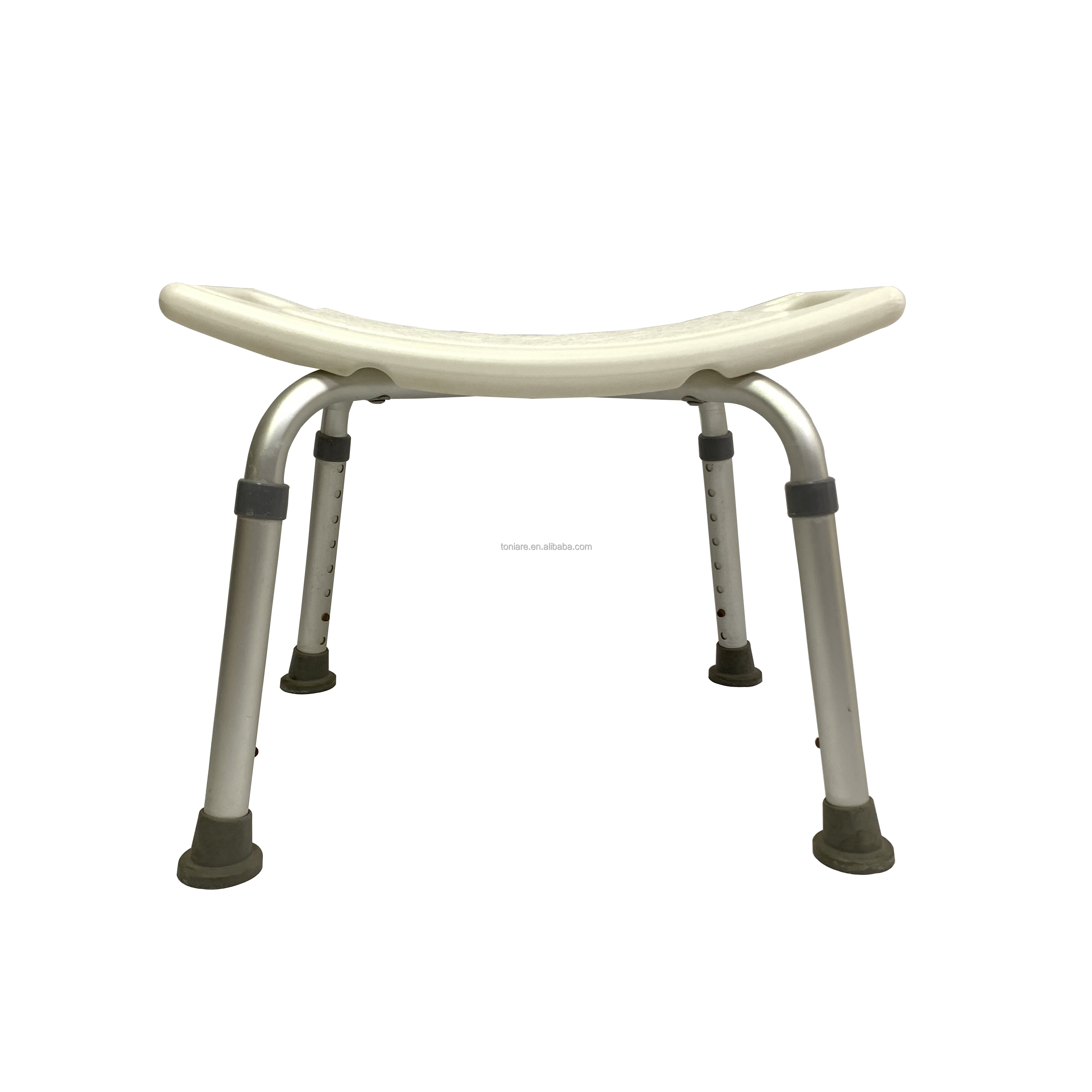 Aluminum Adjustable Shower Chair Medical Tool Free Bath Stool for Elderly and Disabled TSA10