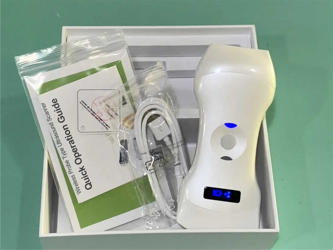 Portable Two Heads Ultrasound Wireless Convex Linear Probe