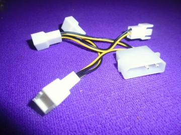 D Type IDE Molex PC CPU Fan Power Cable