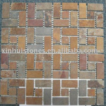 Meshed Slate Mosaic