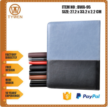 BWA-95 File Folder/Leather Portfolio/Business Leather File Folder with card holder
