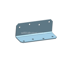 Galvanized Purlin Cleat L-Rafter Bracket 100x100x90mm Equal Type with Punching Service