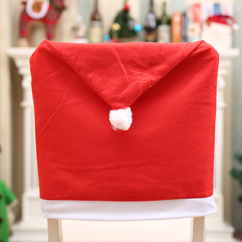 1PC Non-woven Chair Cover Christmas Decoration for Home Table Dinner Chair Back Decor New Year Party Supplies Xmas Navidad 2021