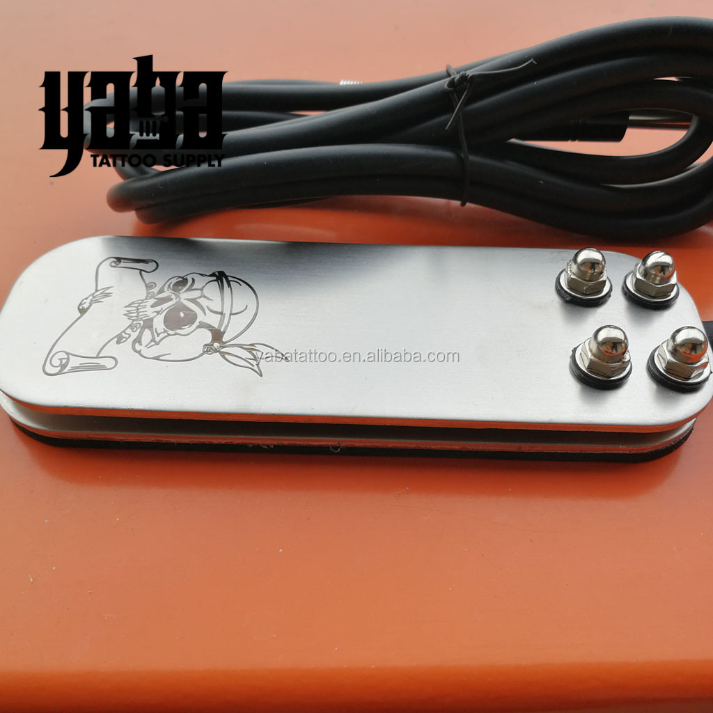 Tattoo Stainless Steel Tattoo Foot Pedal Switch With Power Supply