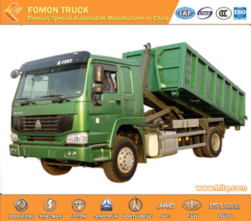 SINOTRUK 4X2 10cubic push-pull arm refuse truck