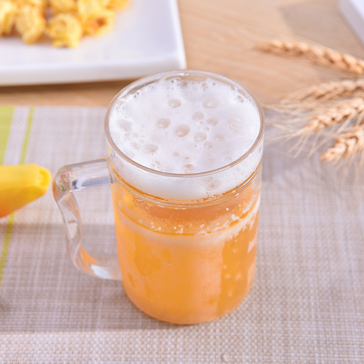 Refreezable 16oz Frosty Gel Mugs With Handle| Double-Wall Insulation for Ice Cold Beer Drinking BPA-Free Freezer Mugs With Gel