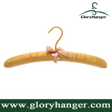 Hot sale Sponge Padding Satin Hanger For Clothes Display