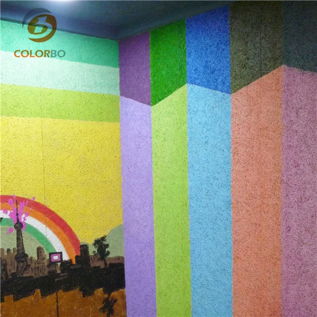 Color Can Choose Wood Wool Acoustic Wall Tiles with Strong Sound Absorbing Effect