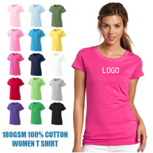 Pure Cotton Customized Women's T-Shirts