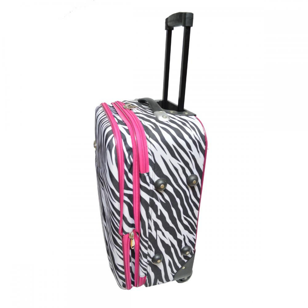 Zebra Pattern Soft Trolley Luggage