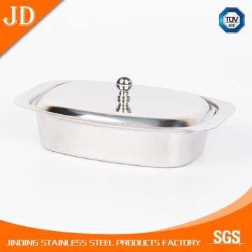 Denmark popular stainless steel hotel butter dish