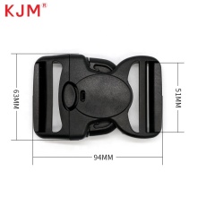 China Factory Wholesale: KJM 2 Inch Adjustable Durable POM Plastic Tactical Backpack Side Release Buckle