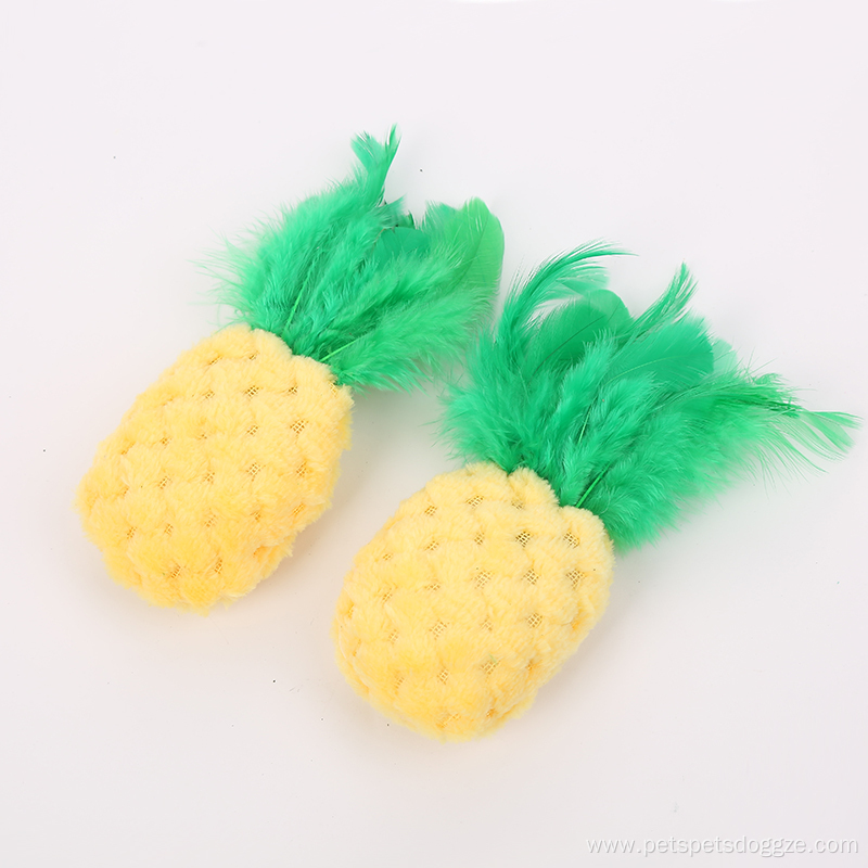 Pineapple Pet Throwing Toy Catnip Plush Cat Toy