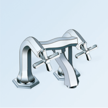 Cross Dual Handle Tub Filler ○