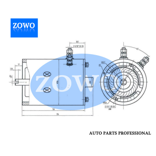 PHJD010 DC MOTOR 12V 1.2 кВт