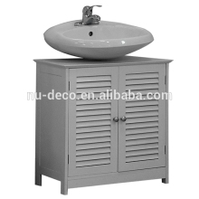 Wood custom bath sink base cabinet floor standing bath storage cabinet