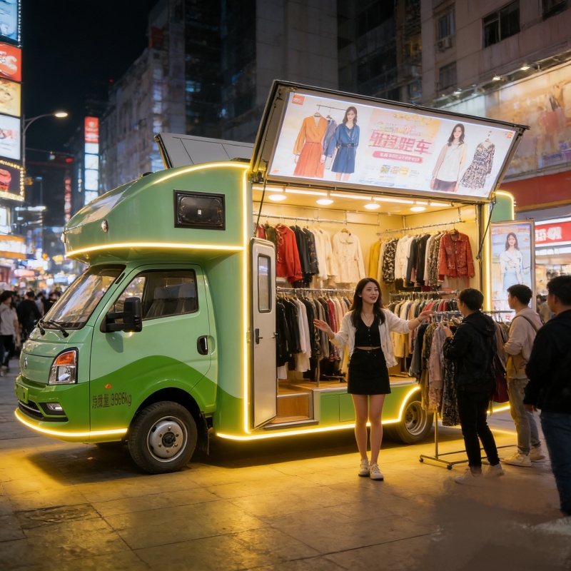 شاحنة الملابس المتنقلة المخصصة Custom Mobile Clothing Truck