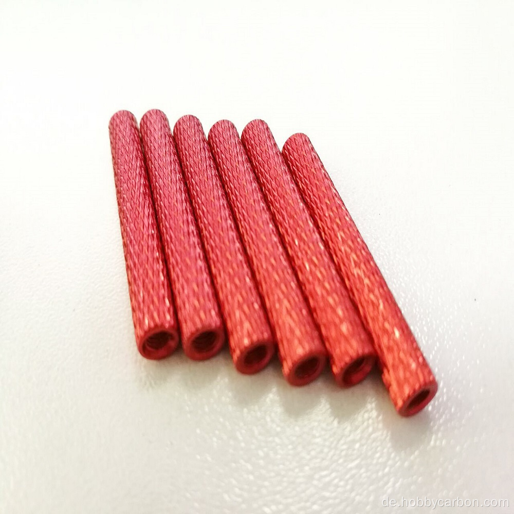 M3 Knurled Aluminium Round Pattdoffs Anodierter Abstandhalter