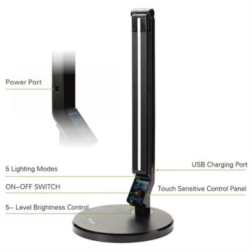 Energy-saving LED table lamp with USB port