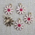 14MM  Enameled Daisy Flower Charms Jewelry Daisy Flower Charms Pendants