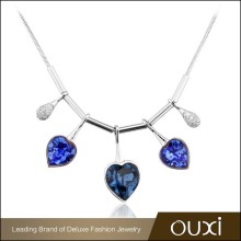 OUXI big sale various types new model sterling silver necklace chain with Austrian Crystals