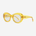 Oval and Retro Acetate Female Sunglasses