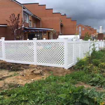 Affordable PVC White Panel Fence Lattice & Vinyl Lattice Fence