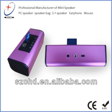 Mini Digital porable stere mini Speaker with ipod/iphone dock