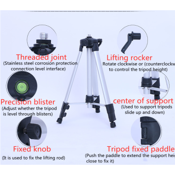 Kalınlaştırılmış alüminyum alaşımlı tripod