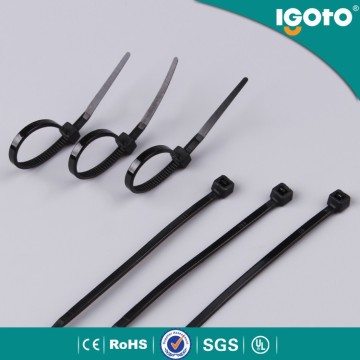 black wire nylon cable ties