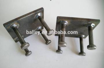 Construction precast system fastening welding plate