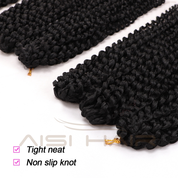 Aisi Hair Hot Selling Cheap Black High Temperature Fiber For Black Women Marly Bob Synthetic Crochet Braiding Hair Extensions