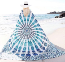 New design square chiffon beach towel