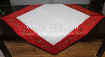 embroidered red edge tablecloths