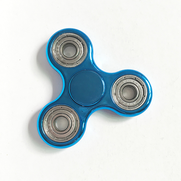 metallic hand spinner