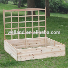 Cedar Wood Raised Garden Beds with Trellis